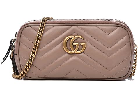 gucci matelasse porcelain rose mini